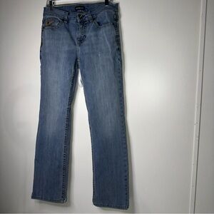 Casual Blue Straight Leg Jeans